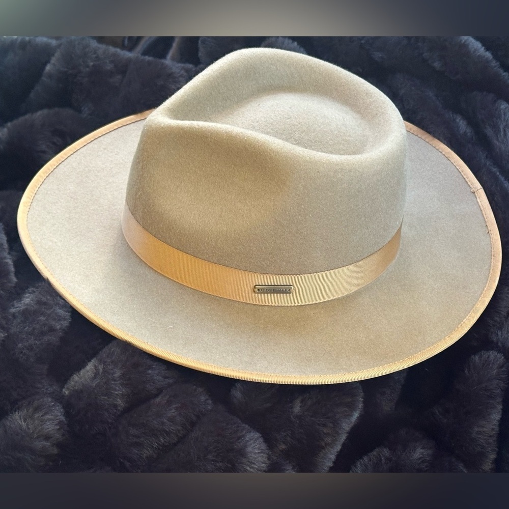Gigi Pip “Monroe Rancher Fedora” Wool Hat In Brown Size S/M Excellent Condition! - Picture 6 of 15